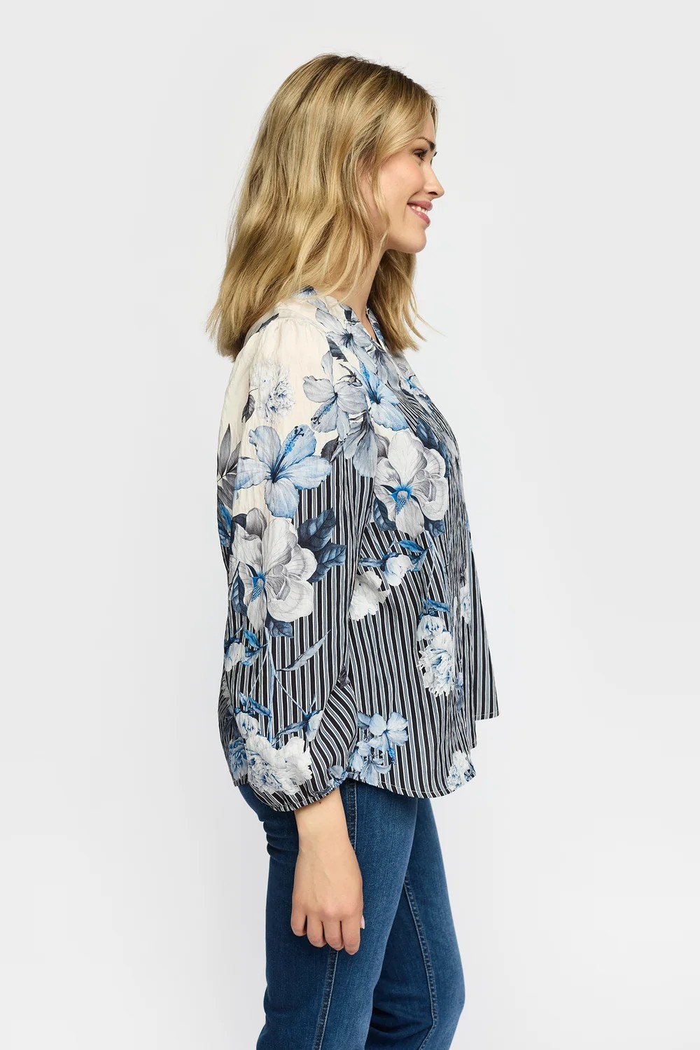 Jana Blouse - Blue - 2-Biz