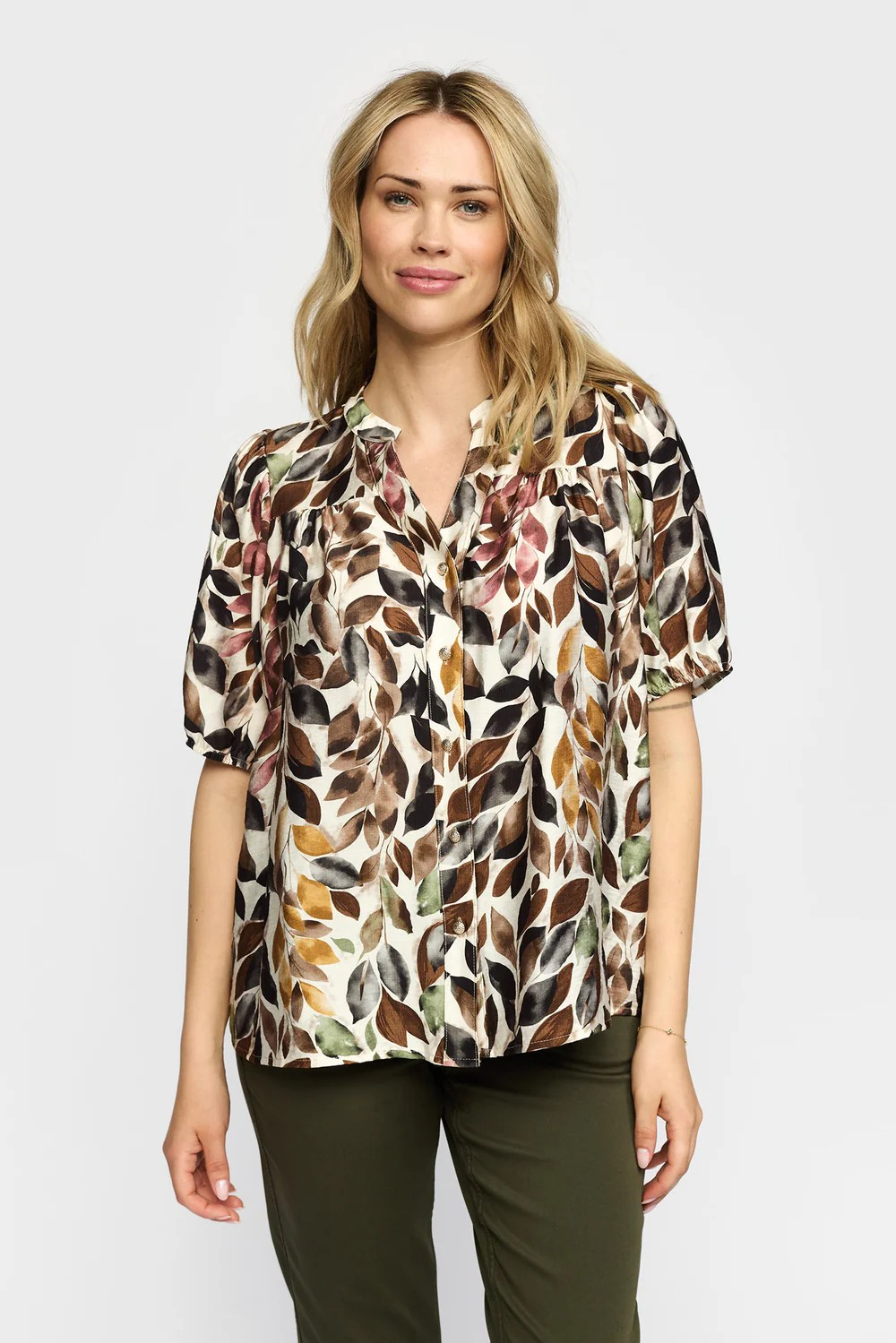 Luna Blouse - Green - 2-Biz