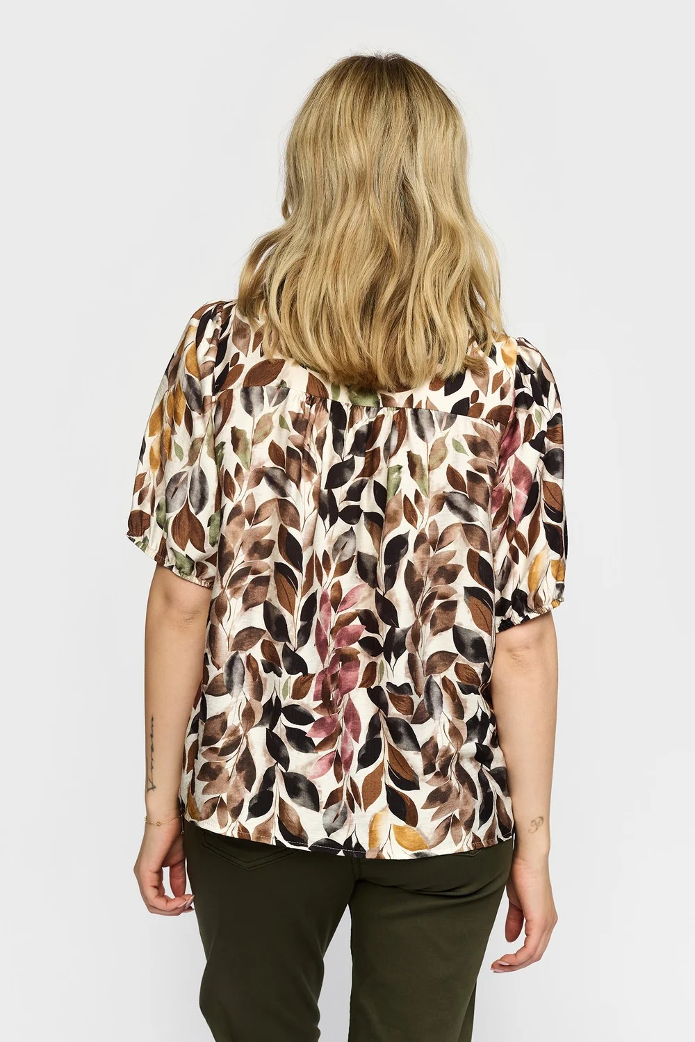 Luna Blouse - Green - 2-Biz