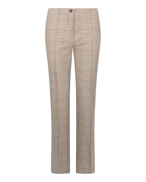 Byxa Zaria820 bootcut rutig beige/brun