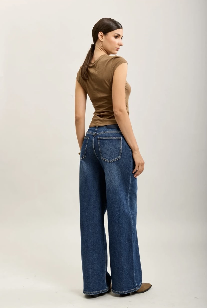 Jeans Baggy Azy Dark Denim - 9