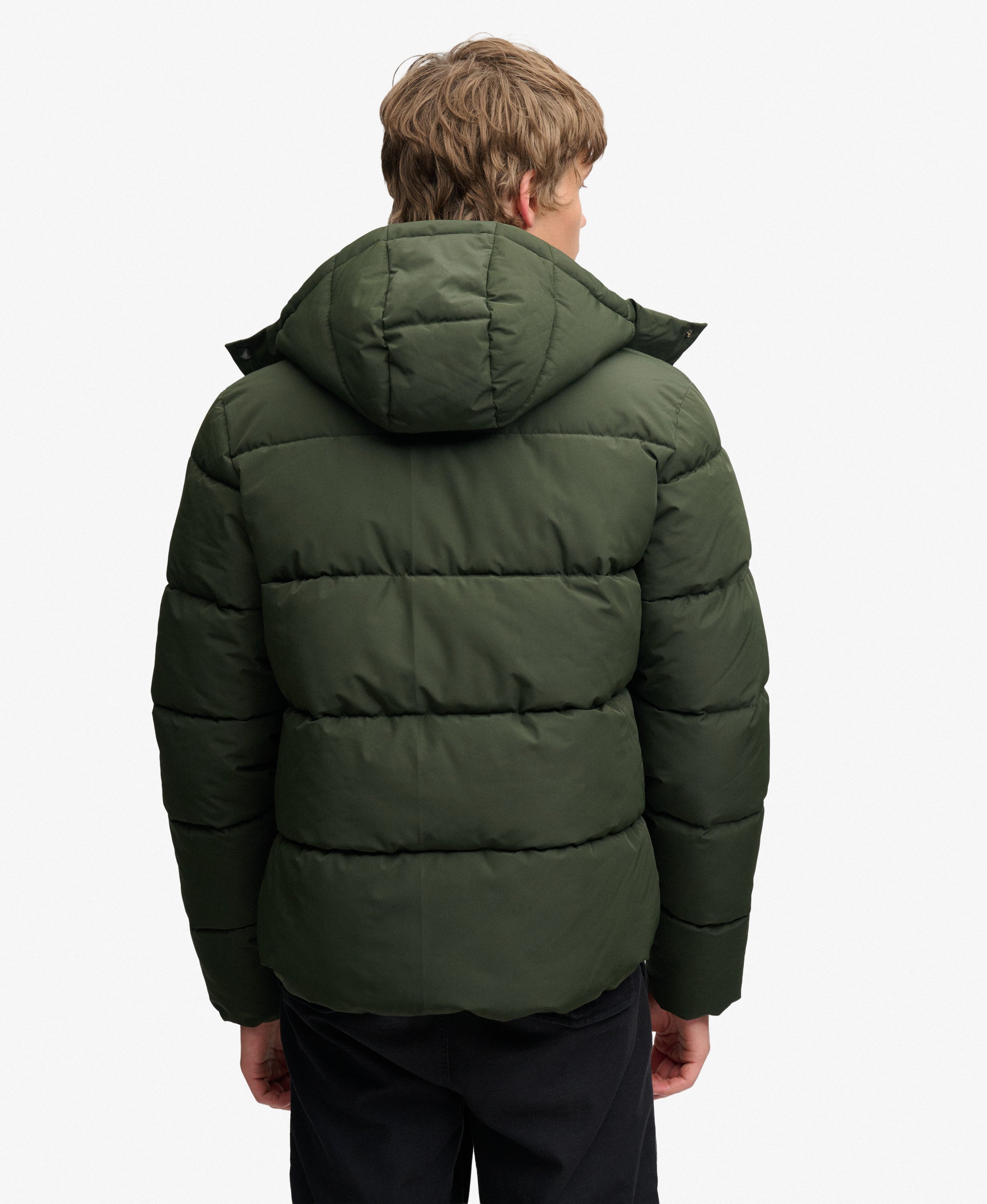 Superdry - Premium Hood Puffer Jacket -Olive Green - 2