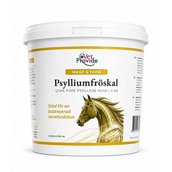 Vet Provide Psylliumfröskal 3 kg hink för hästens tarmfunktion.