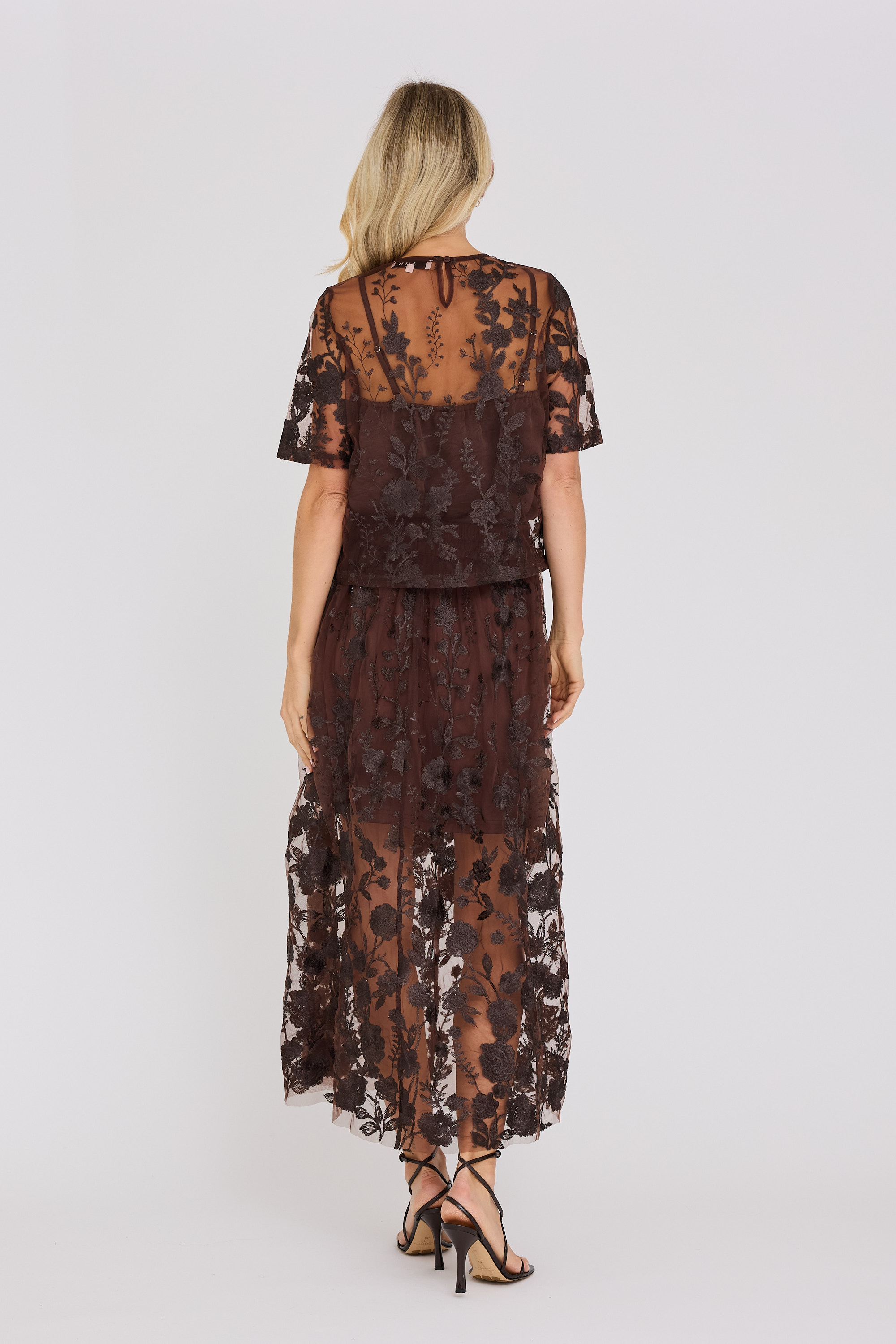 Kjol - FUSCHIA SKIRT Brown - A-View - 3