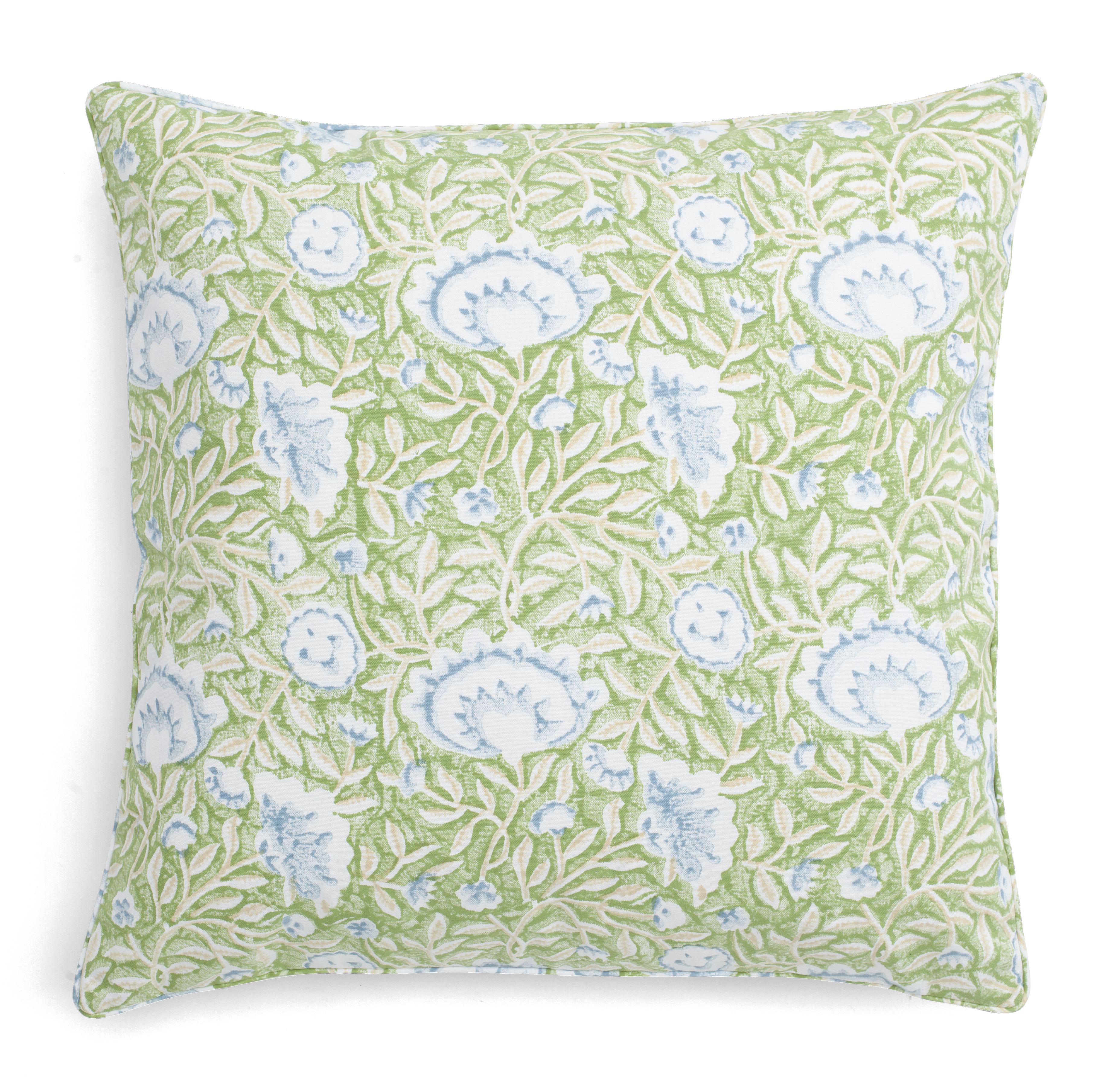 Kuddfodral - MATHILDE Green & Blue - Chamois