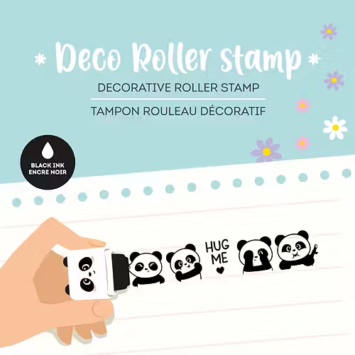 Deco roller stamp, Panda - 2
