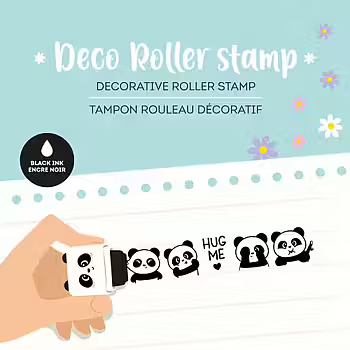 Deco roller stamp, Panda