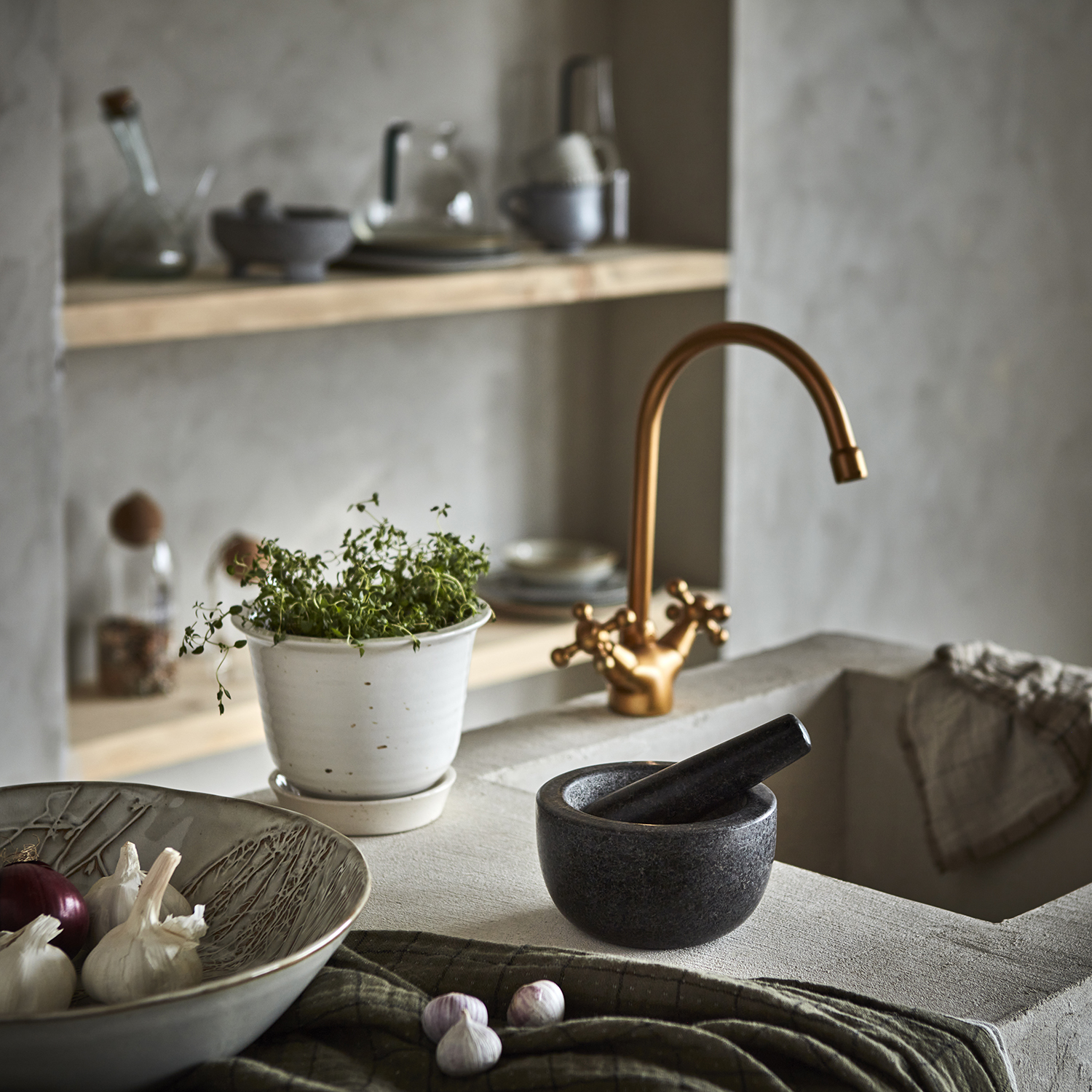 Thyme, morten i granit från Affari of Sweden