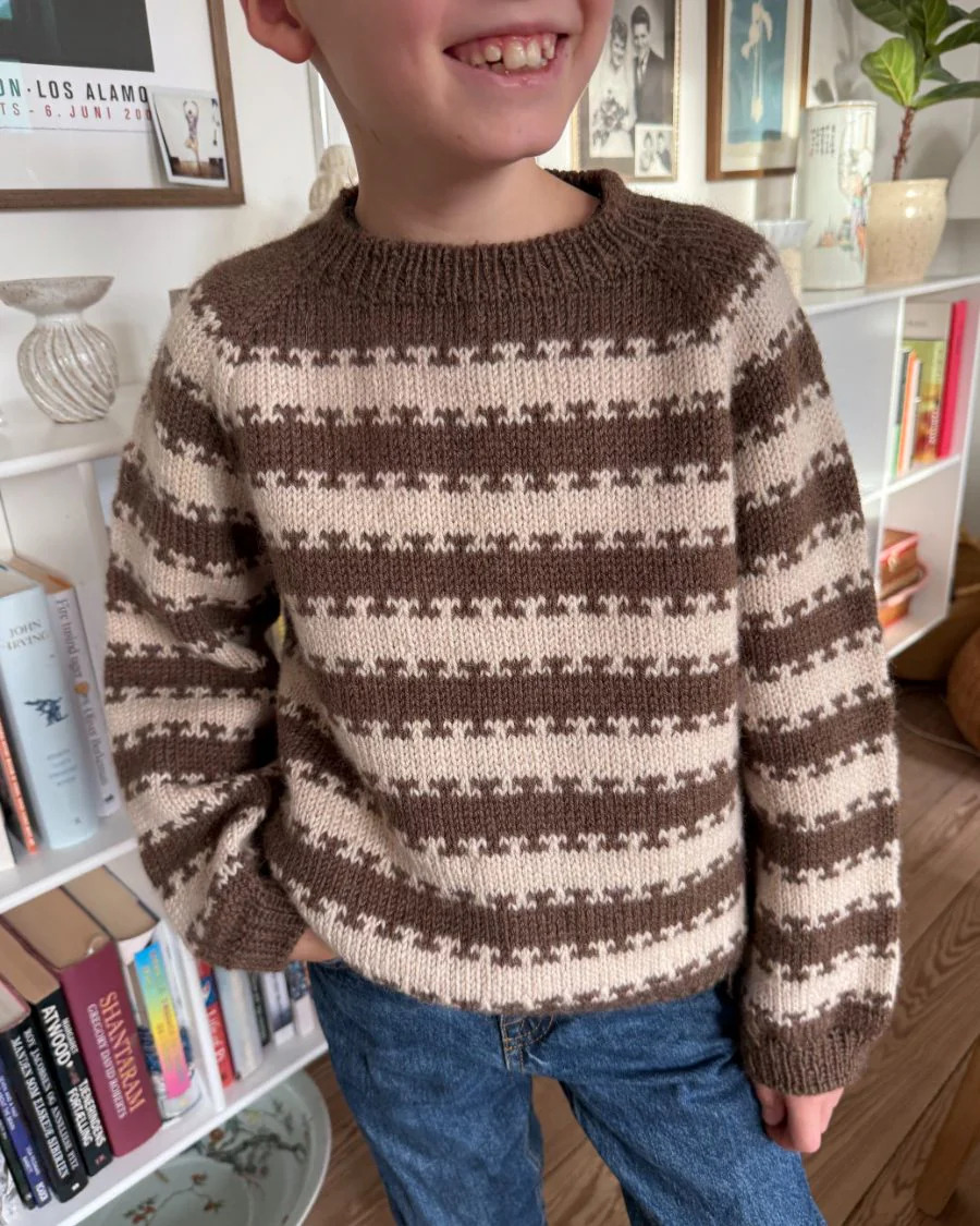 PetiteKnit Key sweater junior (1-12 år) (20m st 4)