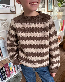 PetiteKnit Key sweater junior (1-12 år) (20m st 4)