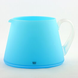Anne Nilsson (Sorbet 1995) Frosty Light Blue Art Glass Pitcher 20/12 cm