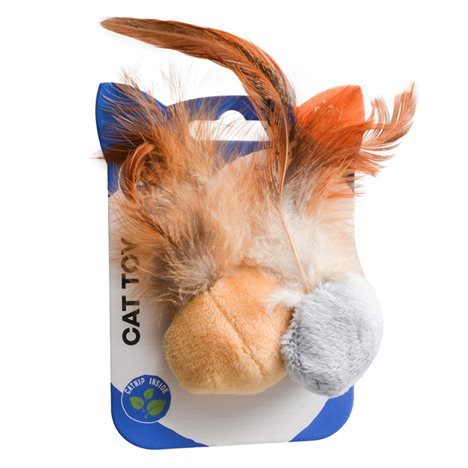 DuvoPlus Cushy Balls With Feathers Brun/Grå 2-Pack - 2