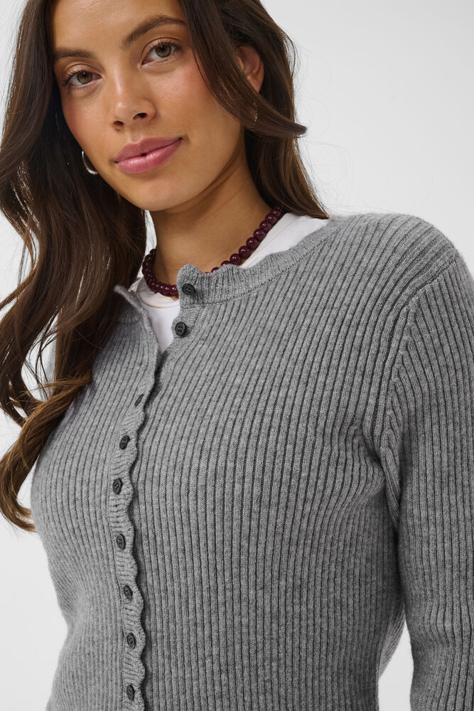 Saint Tropez Tristen Cardigan Mist Grey Melange - 5