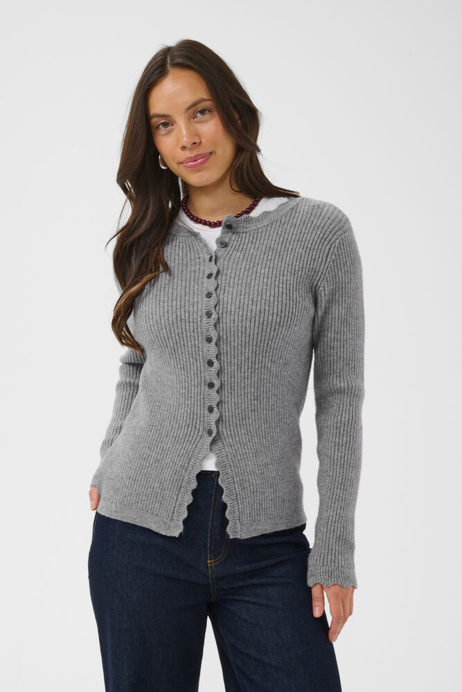 Saint Tropez Tristen Cardigan Mist Grey Melange
