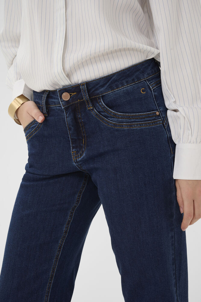 Cream Lone Straight Leg Jeans Coco Fit Dark Blue Denim - 3