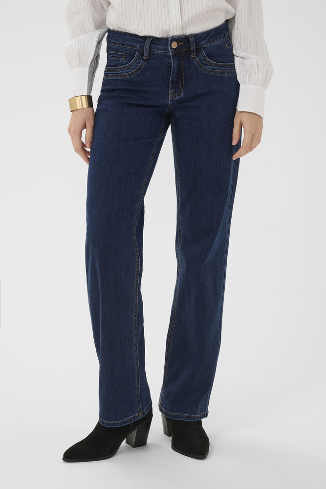 Cream Lone Straight Leg Jeans Coco Fit Dark Blue Denim - 2