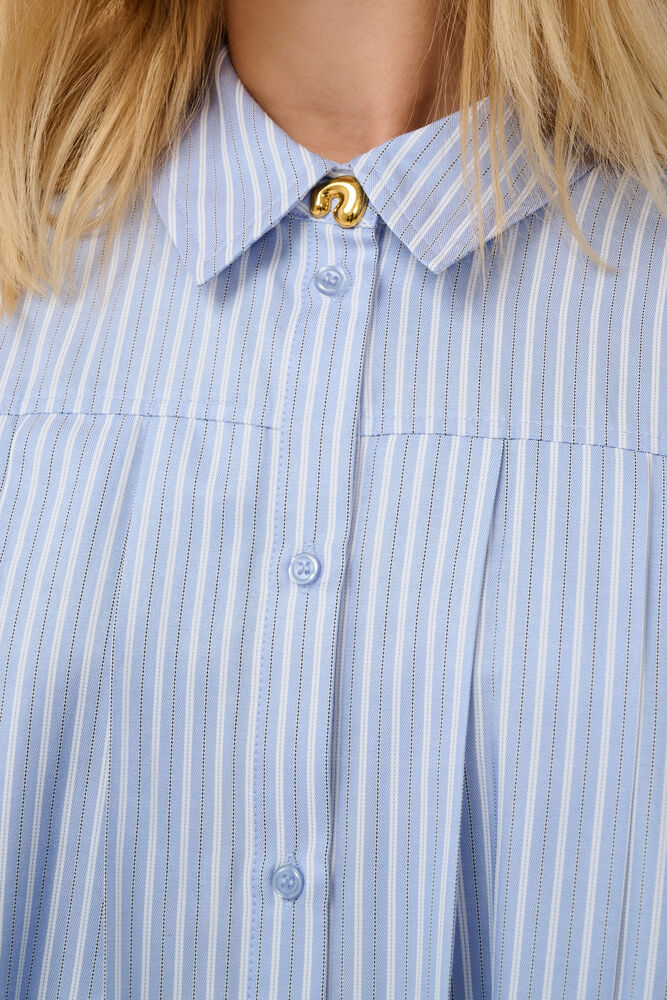 Culture Manga Shirt Blue/White Stripe - 3
