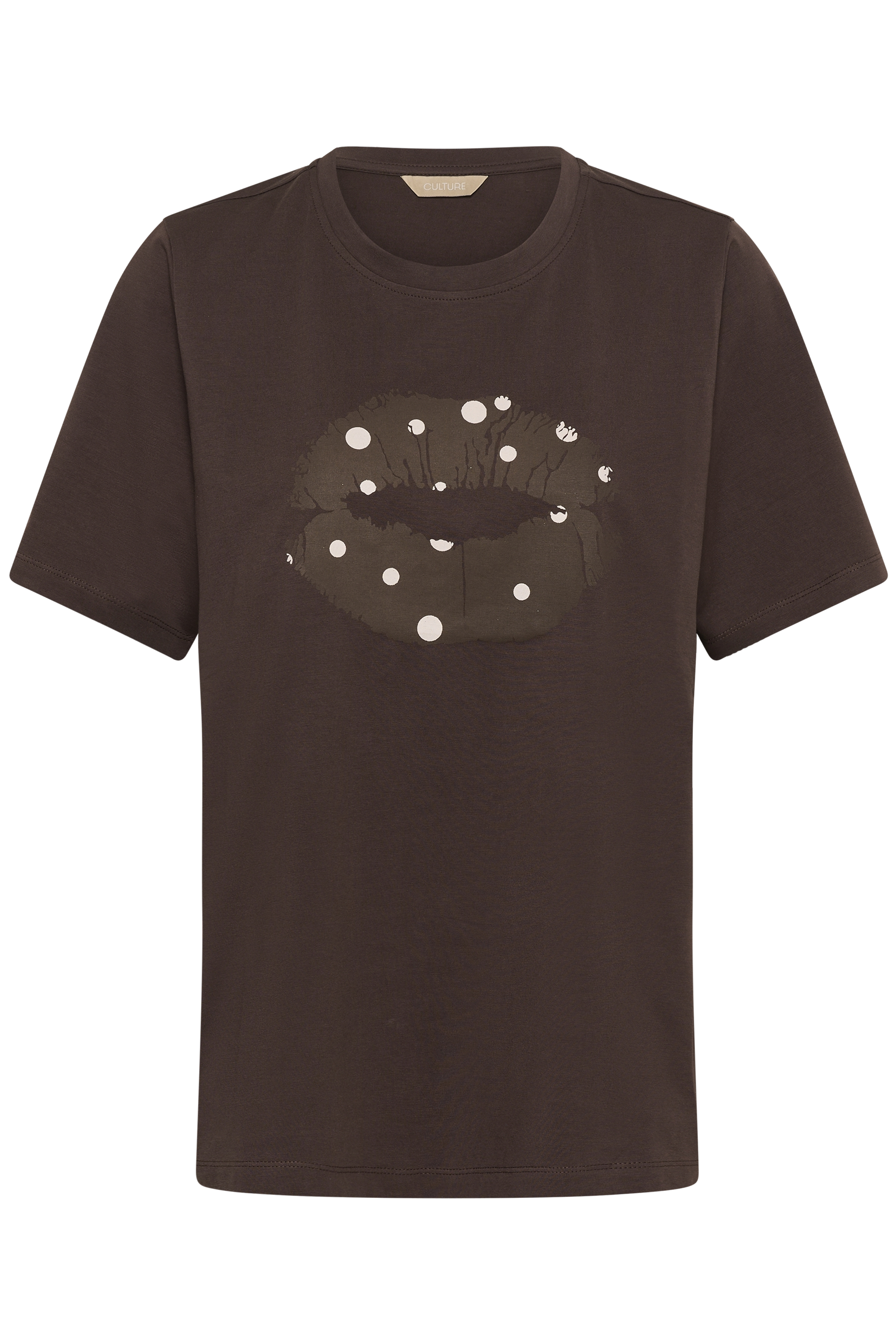 Culture Cimo Gith Lip T-shirt Brown