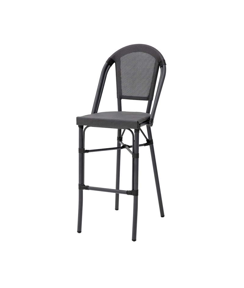 Barstol stapelbar i Aluminium med konstrotting Matteo för utomhusbruk - 7
