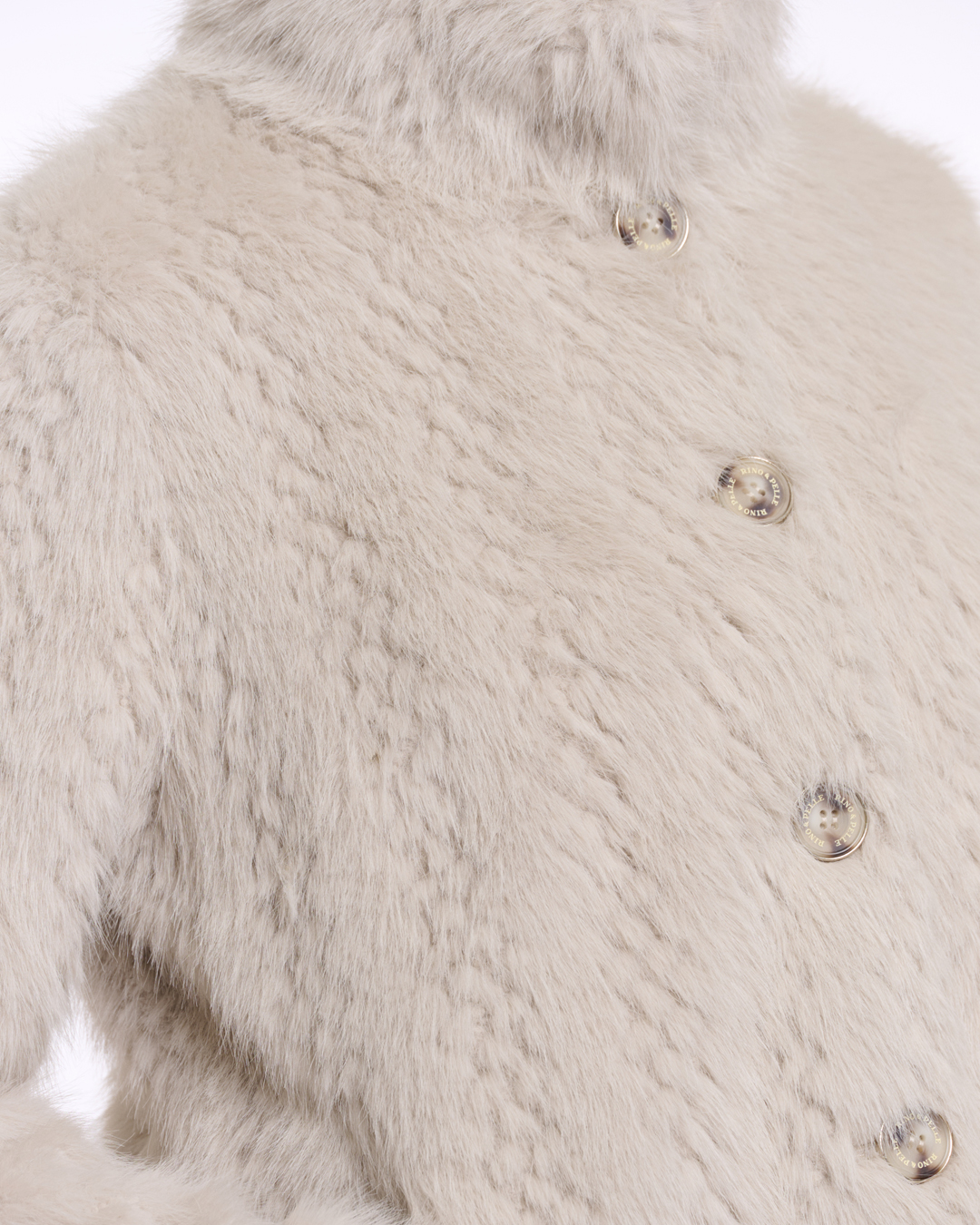 Pälsjacka Vie mönstrad offwhite - 3