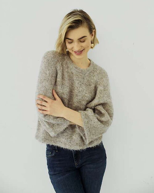 Jumper Lulu melerad mullvad - 2