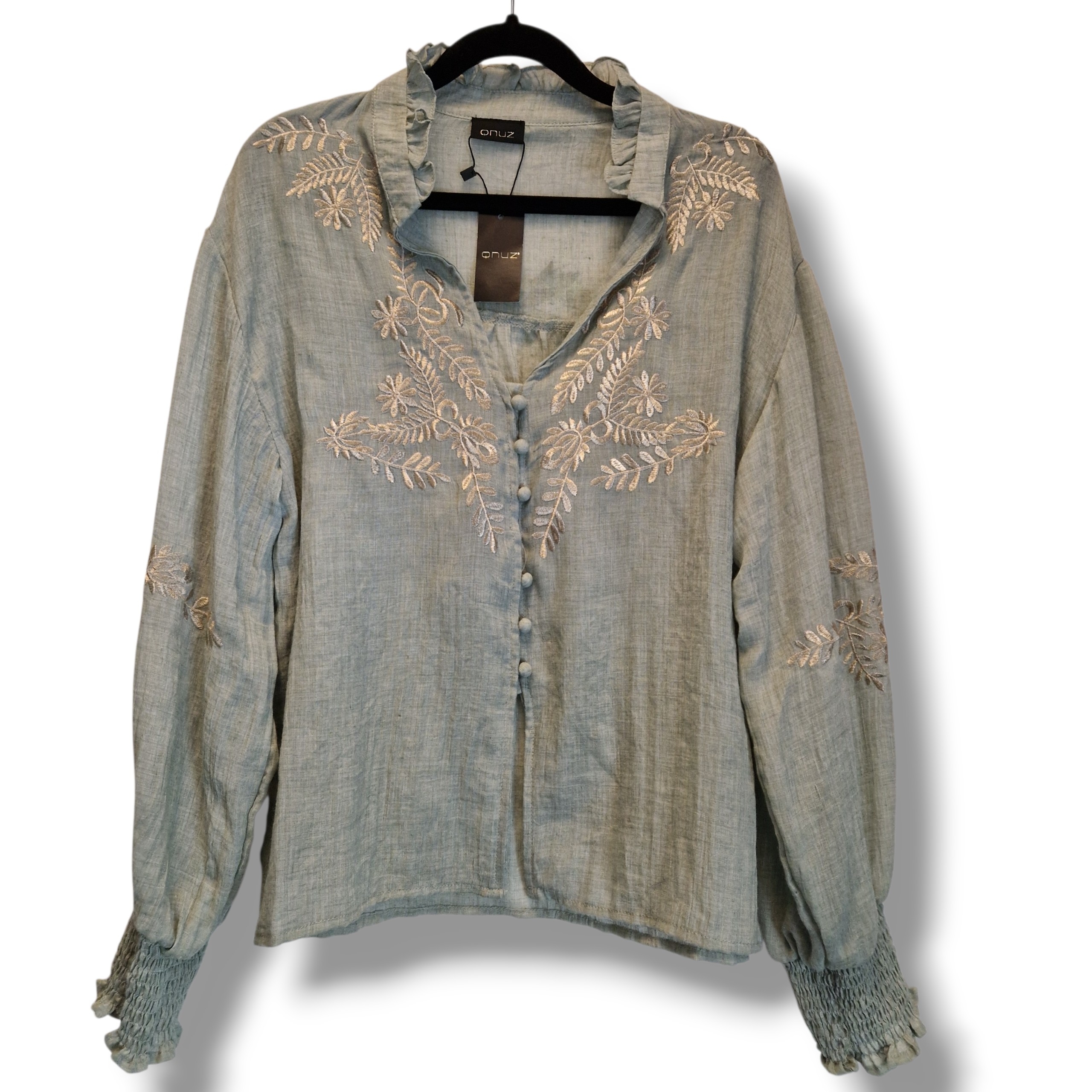 Blus Luna dusty green