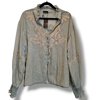 Blus Luna dusty green