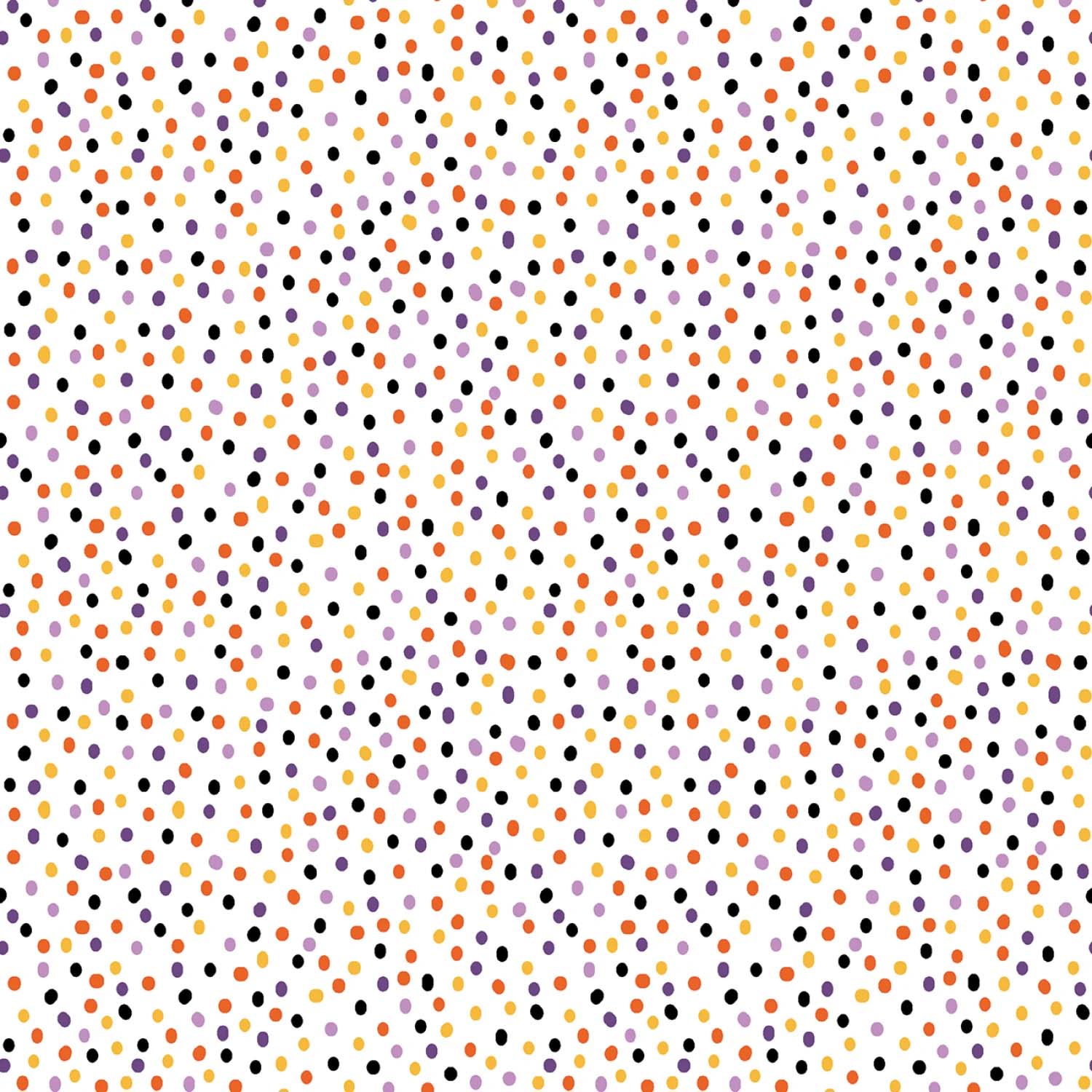 Tyg: Dot-Mania White - Ghostly Soiree