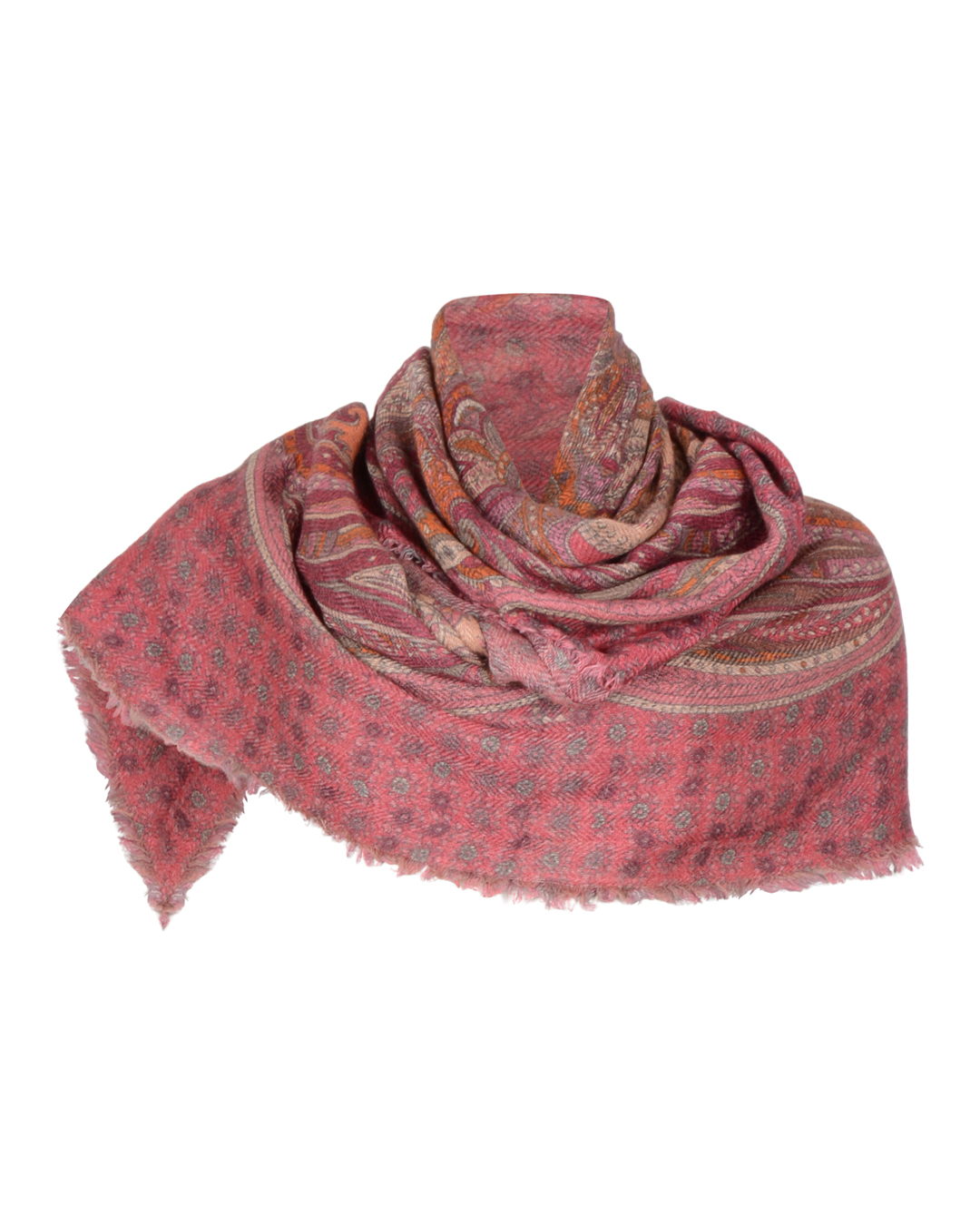 Sjal Royal Curve mönstrad rosa - 4