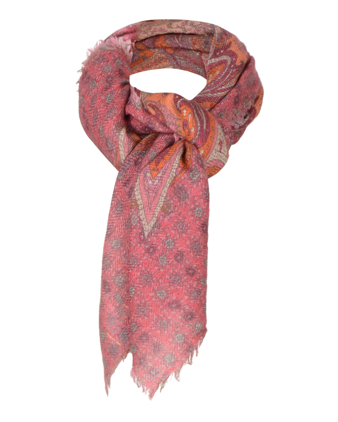 Sjal Royal Curve mönstrad rosa - 5