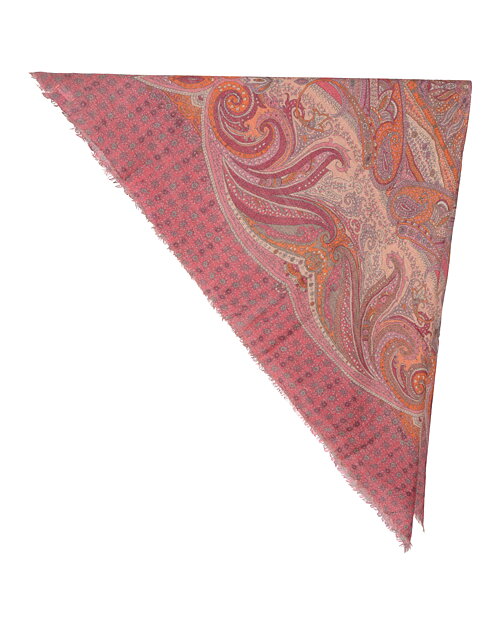 Sjal Royal Curve mönstrad rosa - 2
