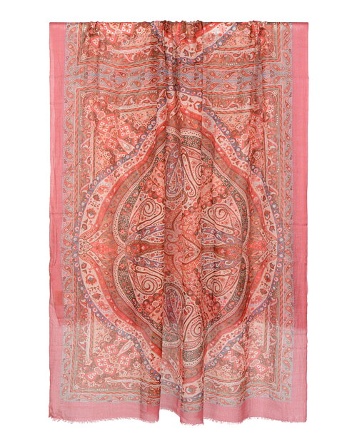 Ullsjal Azura mönstrad rosa - 6