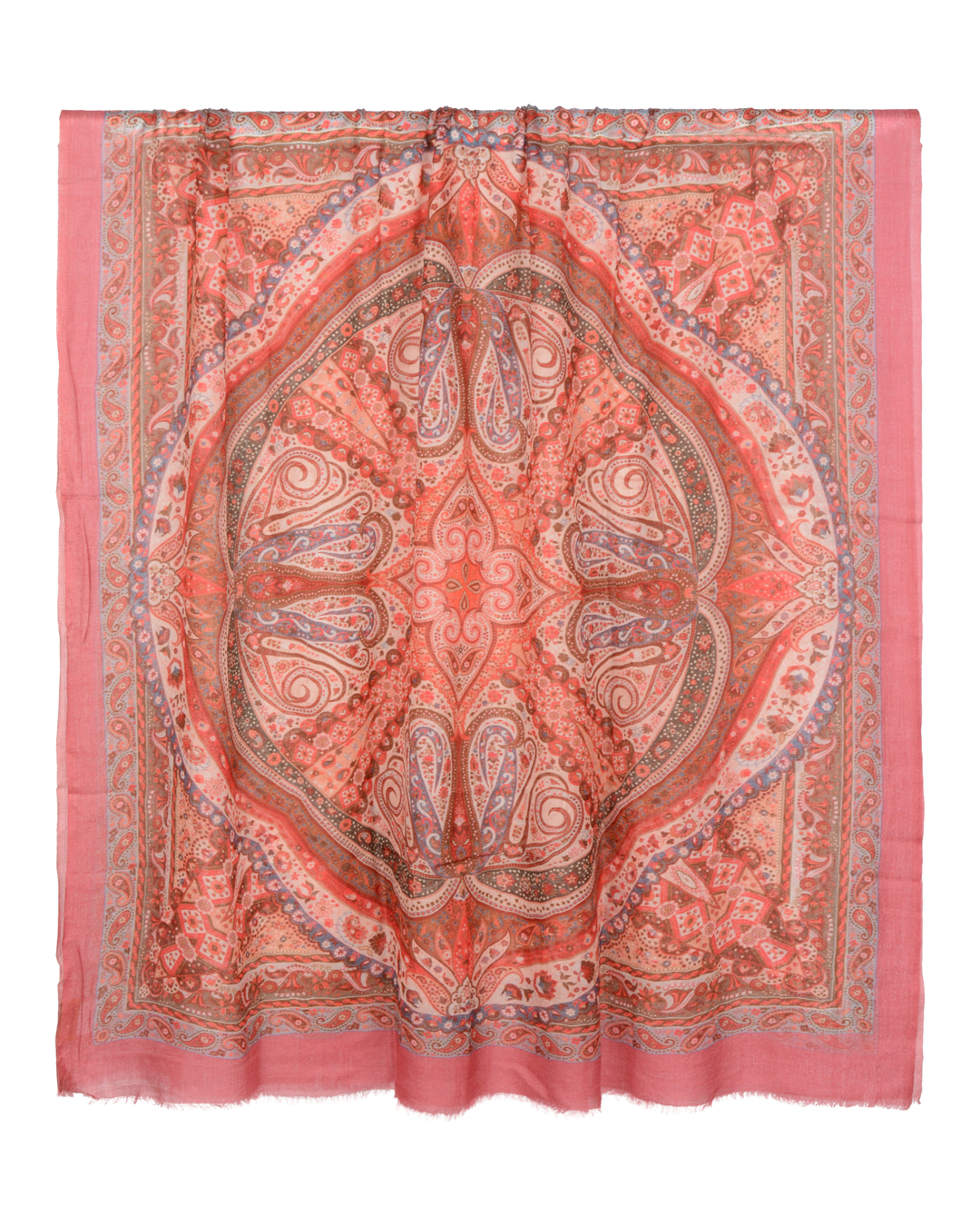 Ullsjal Azura mönstrad rosa - 2