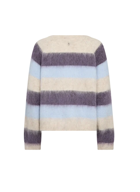MMSuvi Stripe Knit - Sweet Grape - Mos Mosh - 6