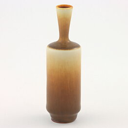 Berndt Friberg (1960s) Unique Brown Haresfur Vase 10 cm