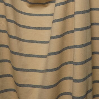 Single jersey bredrandig ljust beige denimblå
