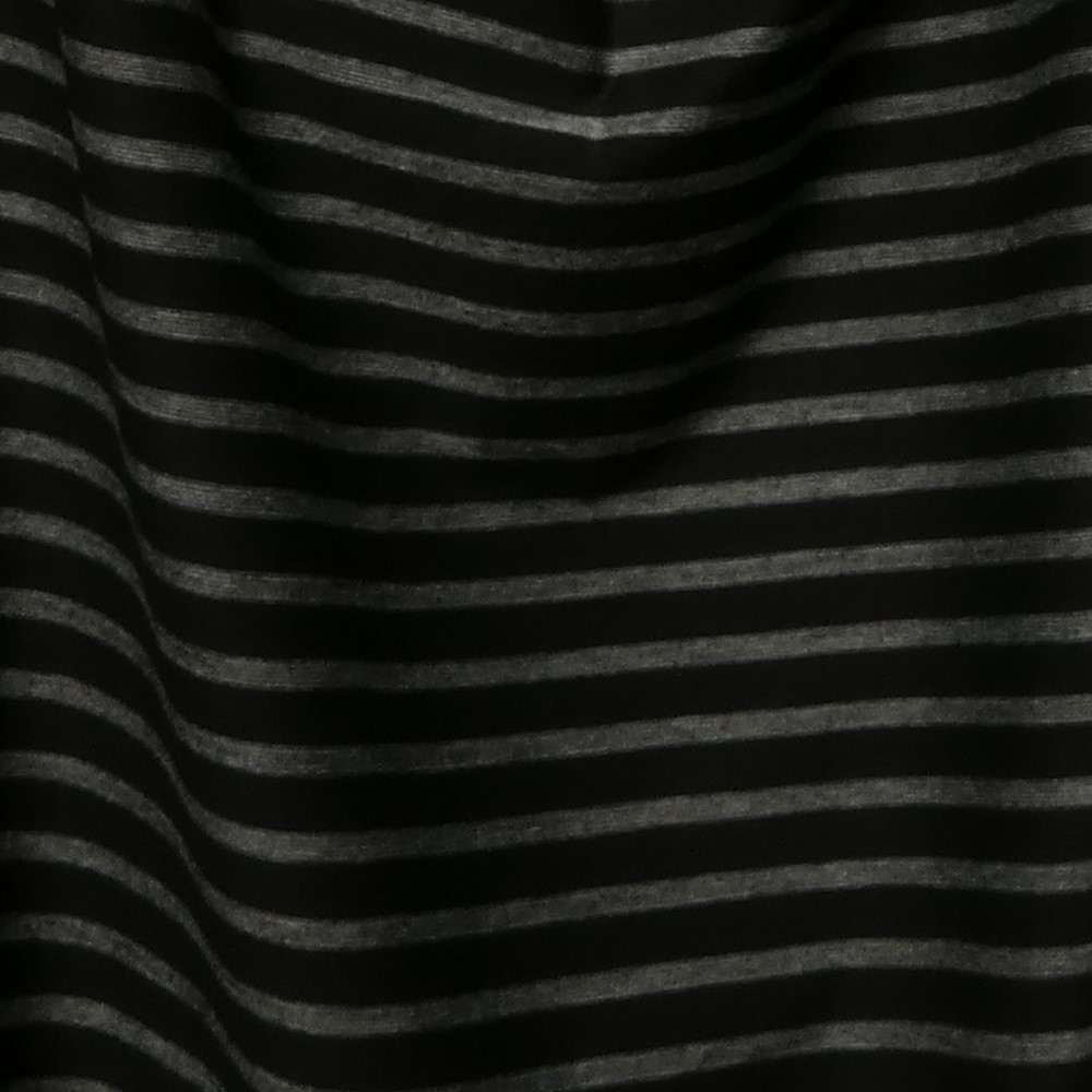 Single jersey striped in black and white - 2