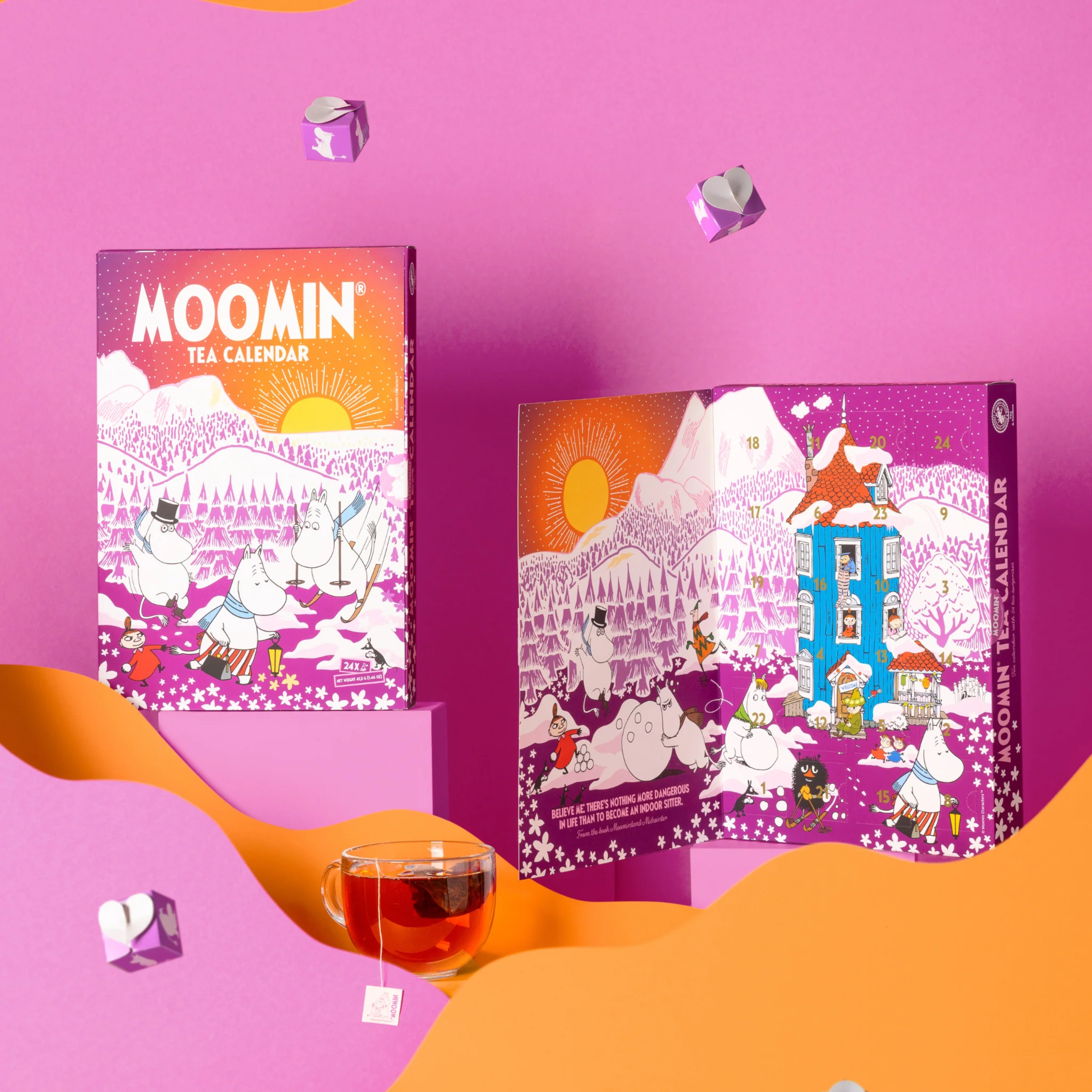 Mumin Adventskalender med tepåsar - Lila (Tekalender) - 2