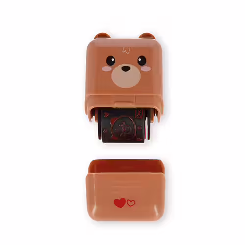 Deco roller stamp, Teddy bear 