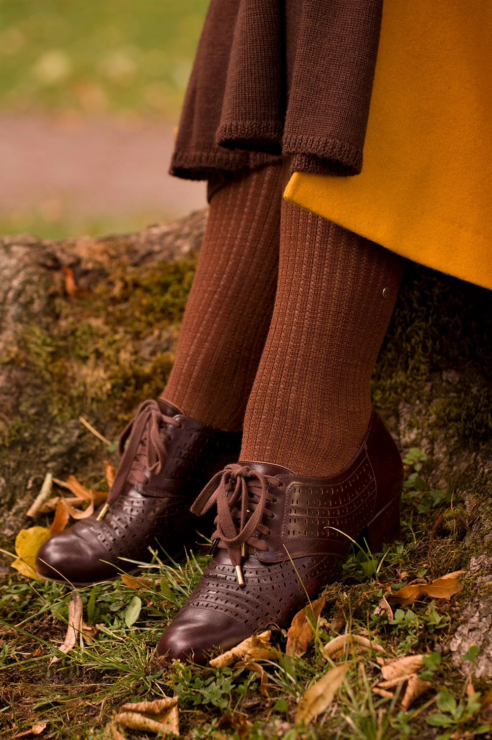 Ribbed Wool Knee-highs - 3