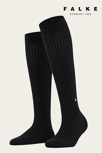 Ribbed Wool Knee-highs