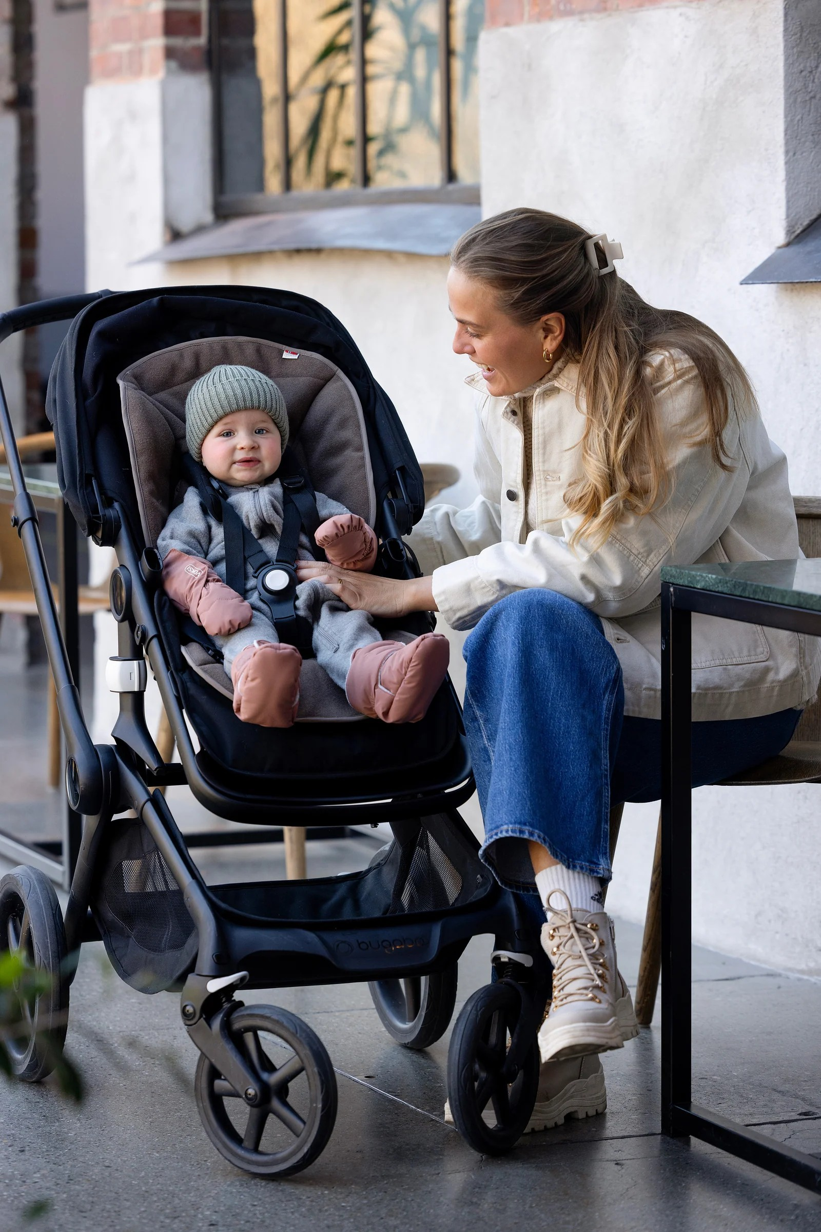 Voksi Stroller Wool Inlay-Walnut - 3