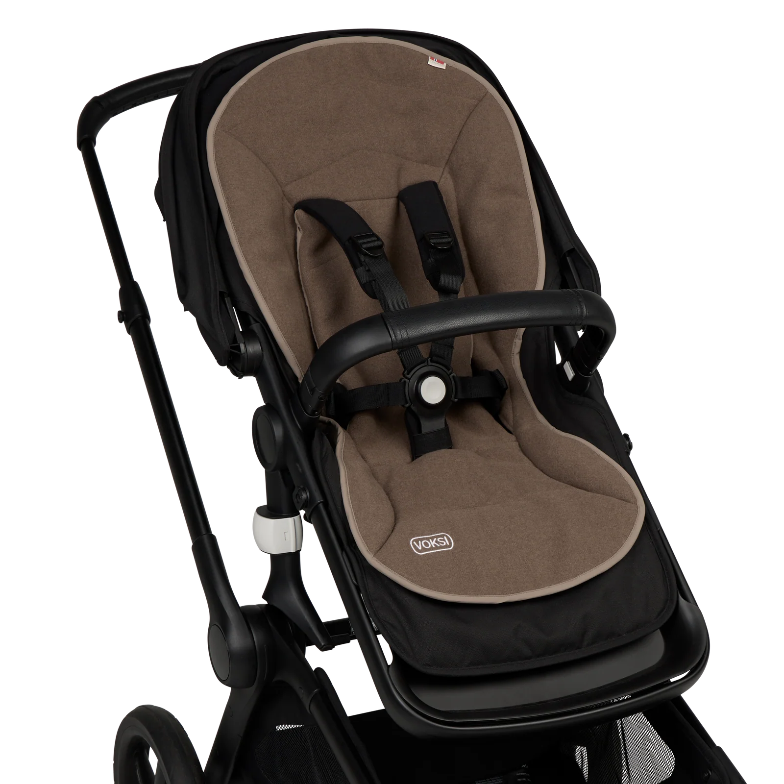 Voksi Stroller Wool Inlay-Walnut - 4