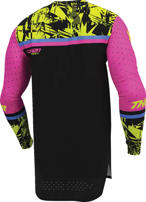 Maillot THOR Sportmode Punk'd, Noir/Fuchsia/Rose/Jaune - 2