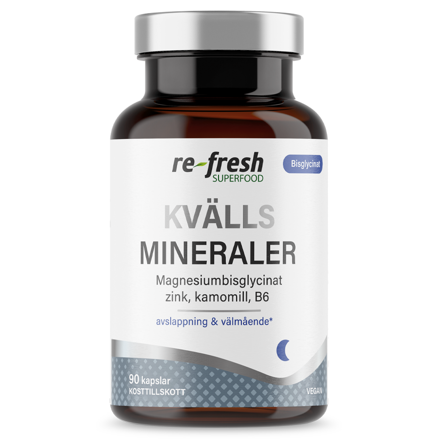 Kvällsmineraler Re-fresh Superfood 90 kapslar