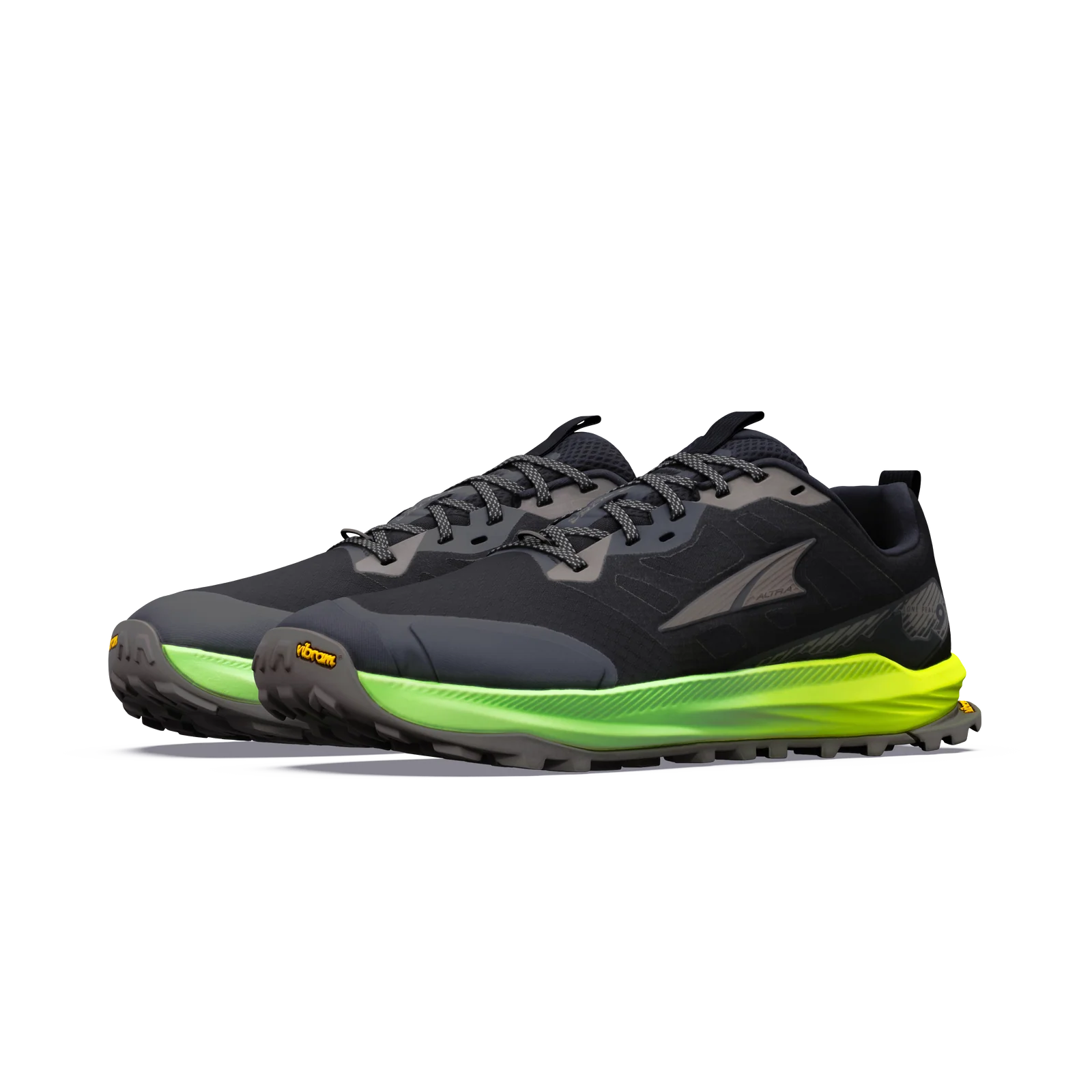Men's Lone Peak 9+ - Black/Dark Gull Gray/Green Gecko