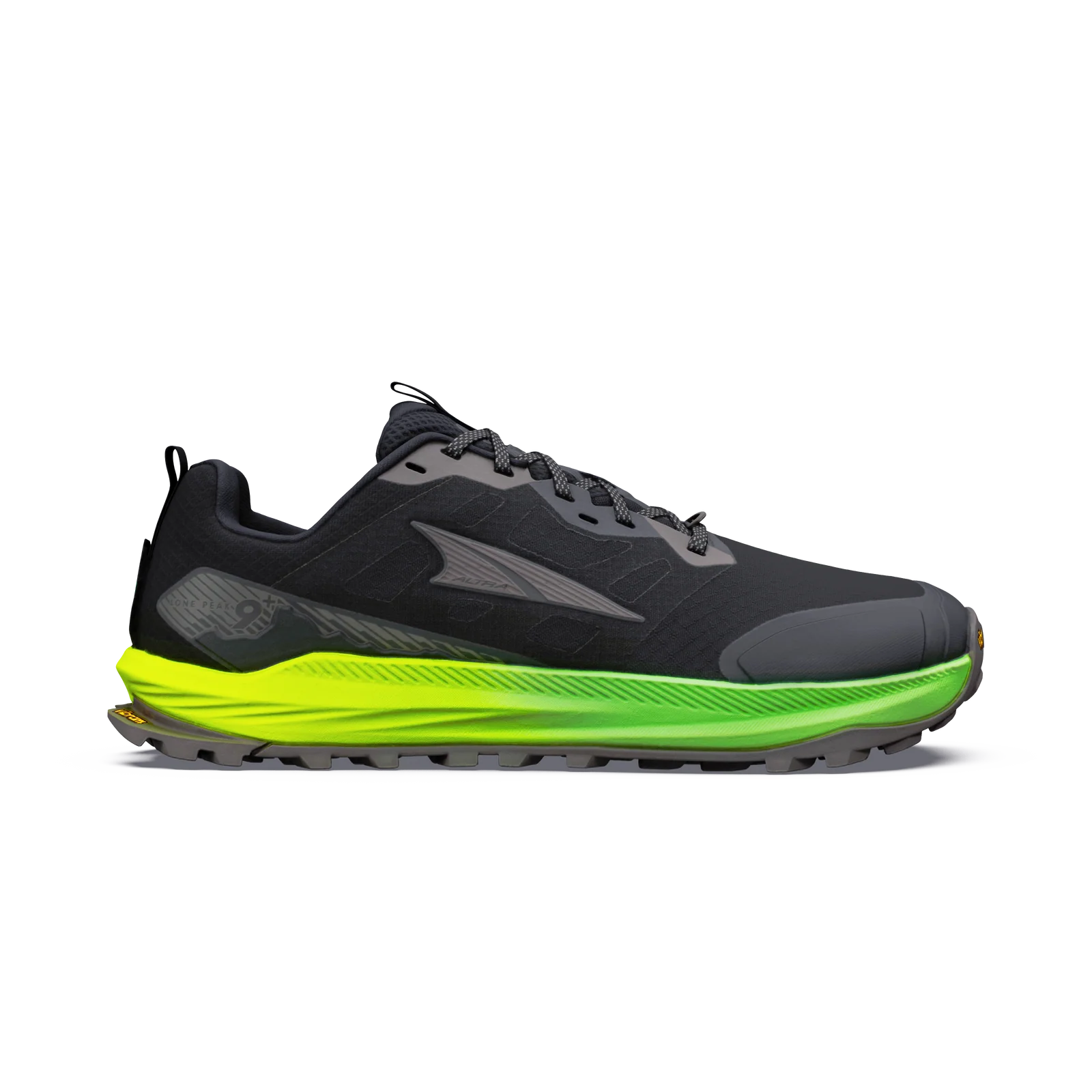Men's Lone Peak 9+ - Black/Dark Gull Gray/Green Gecko - 2