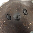Bengt Wall (1960s) Brown Swelling  Bird with Relief Decor 6 cm (2)