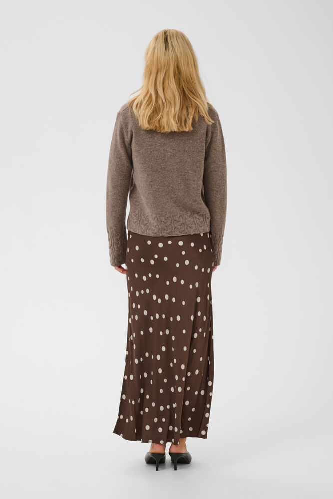 Culture Dotty Berna Skirt Brown/Whitecap Dot - 3