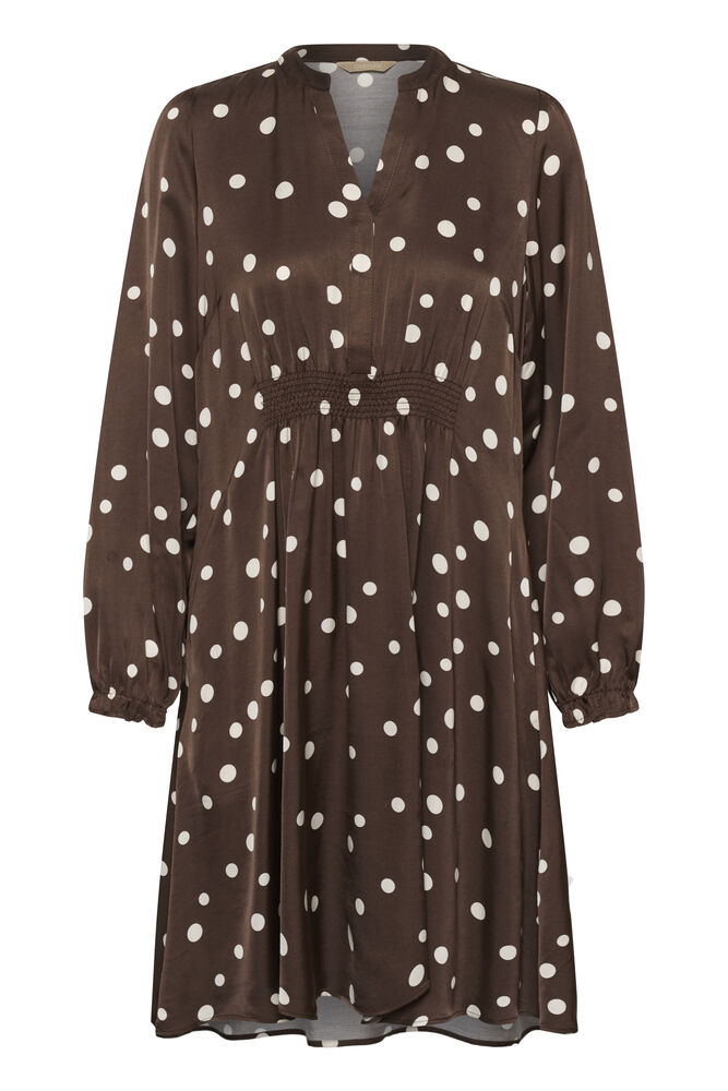 Culture Dotty Berna Dress Brown/Whitecap - 2